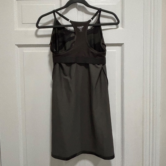 Old Navy Powersoft Performance Dress Black Green Camo S P petite pickleball - Picture 8 of 8